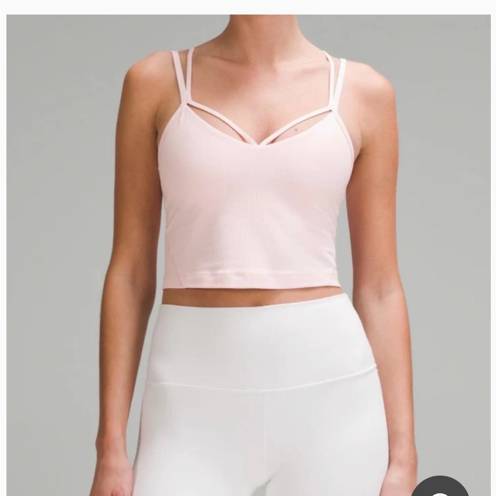 lululemon Align™ Strappy Ribbed Tank Top - size 8 color milkshake
